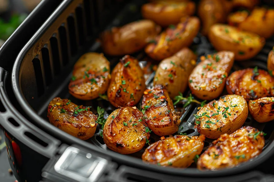 air fryer with stainless steel basket